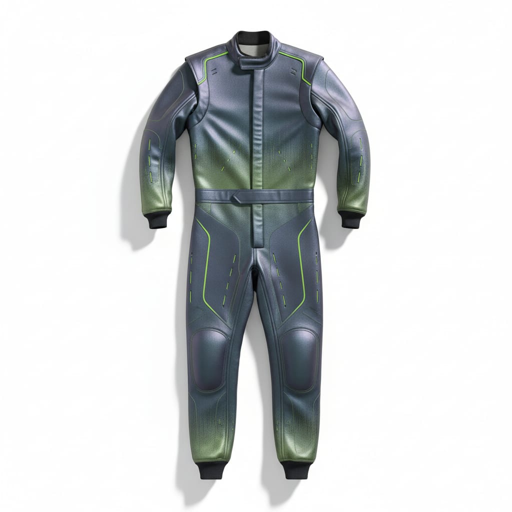 Custom Track Day Racing Suit by WANI WEAR featuring ergonomic fit, durable performance construction, and OEM private label customization for motorcycle racing brands and motorsport apparel companies.